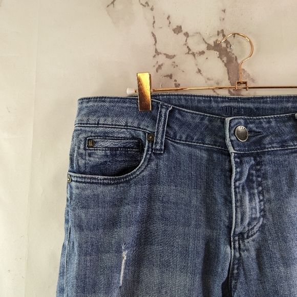 Kut From The Kloth Jean Womens 10 X 31 Bootcut Flare Distressed Frayed Hem - Picture 2 of 12